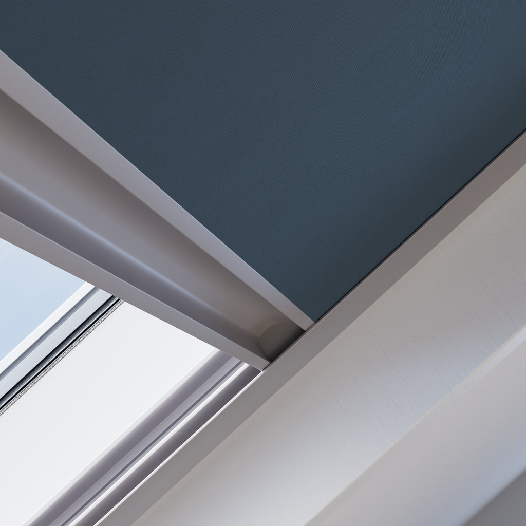 Dakraam rolgordijn Verduister Donker Blauw 3362