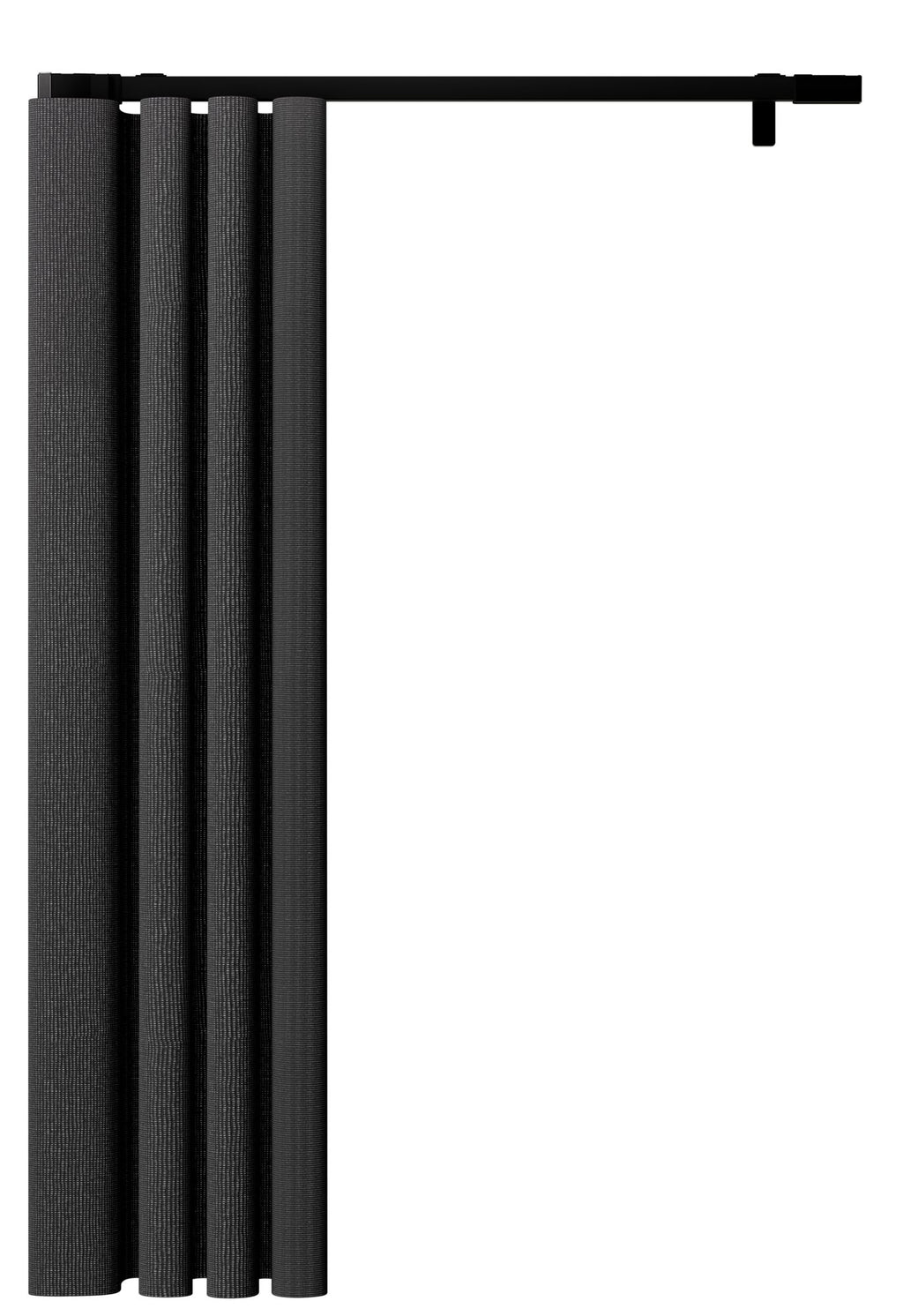 Elektrische Gordijnrails Zwart MotionBlinds