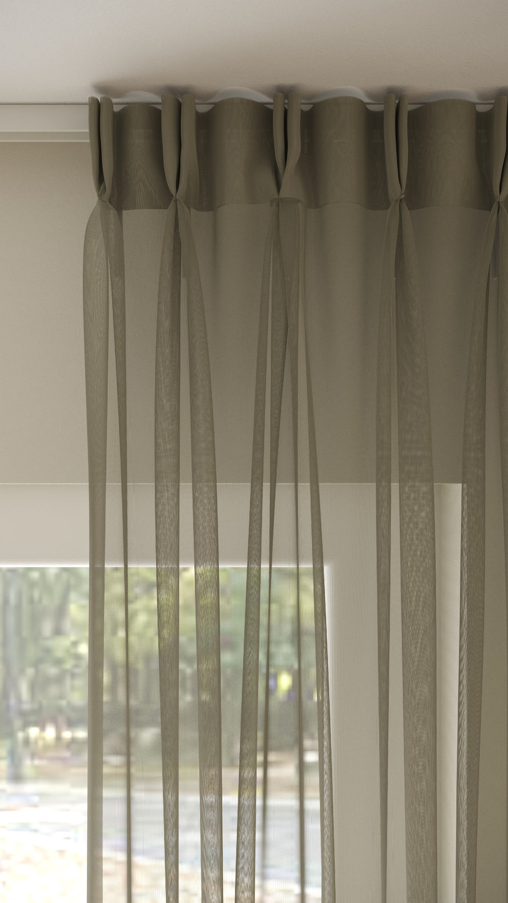 Franse Voile Donkerzand