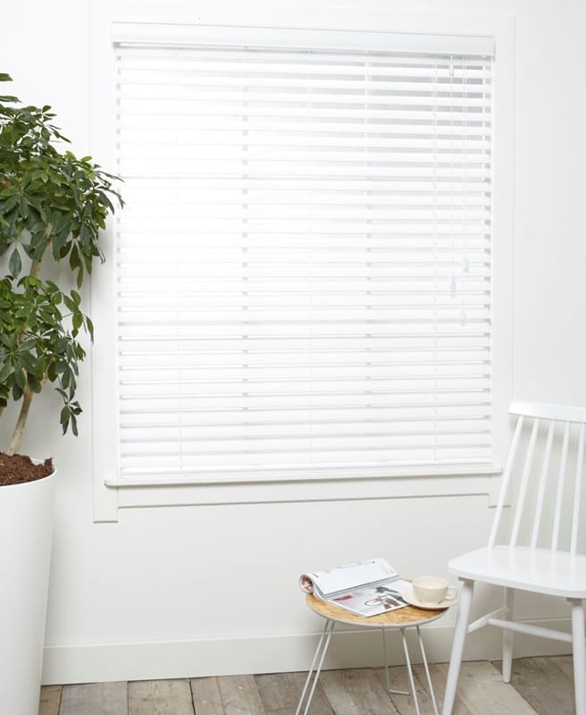 Houten Jaloezie Luxe Wit Afbeelding 1