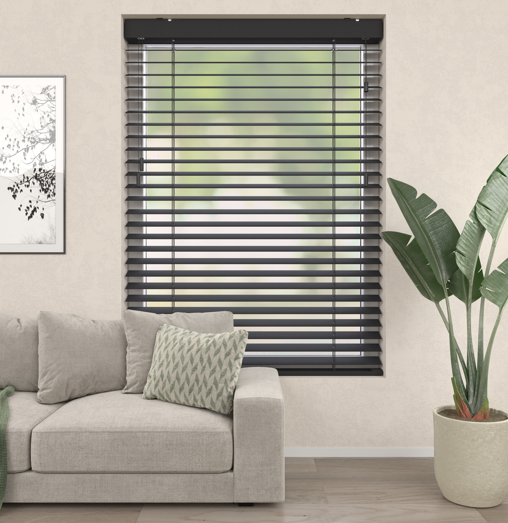 Bamboe Jaloezie Zwart Afbeelding 1