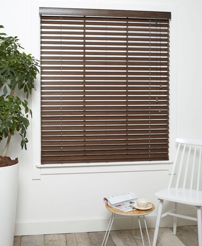 Houten Jaloezie Luxe Walnoot Afbeelding 1