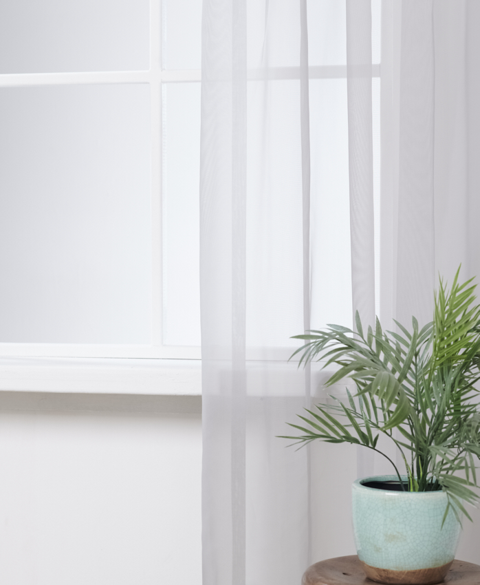 Vitrage Franse Voile Lichtgrijs Afbeelding 1