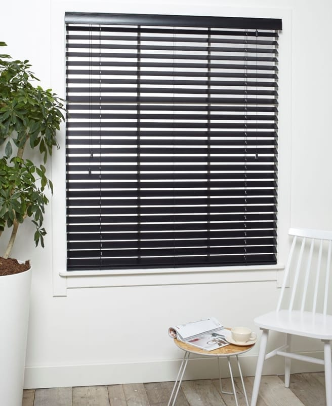 Houten Jaloezie Trend Zwart Afbeelding 1