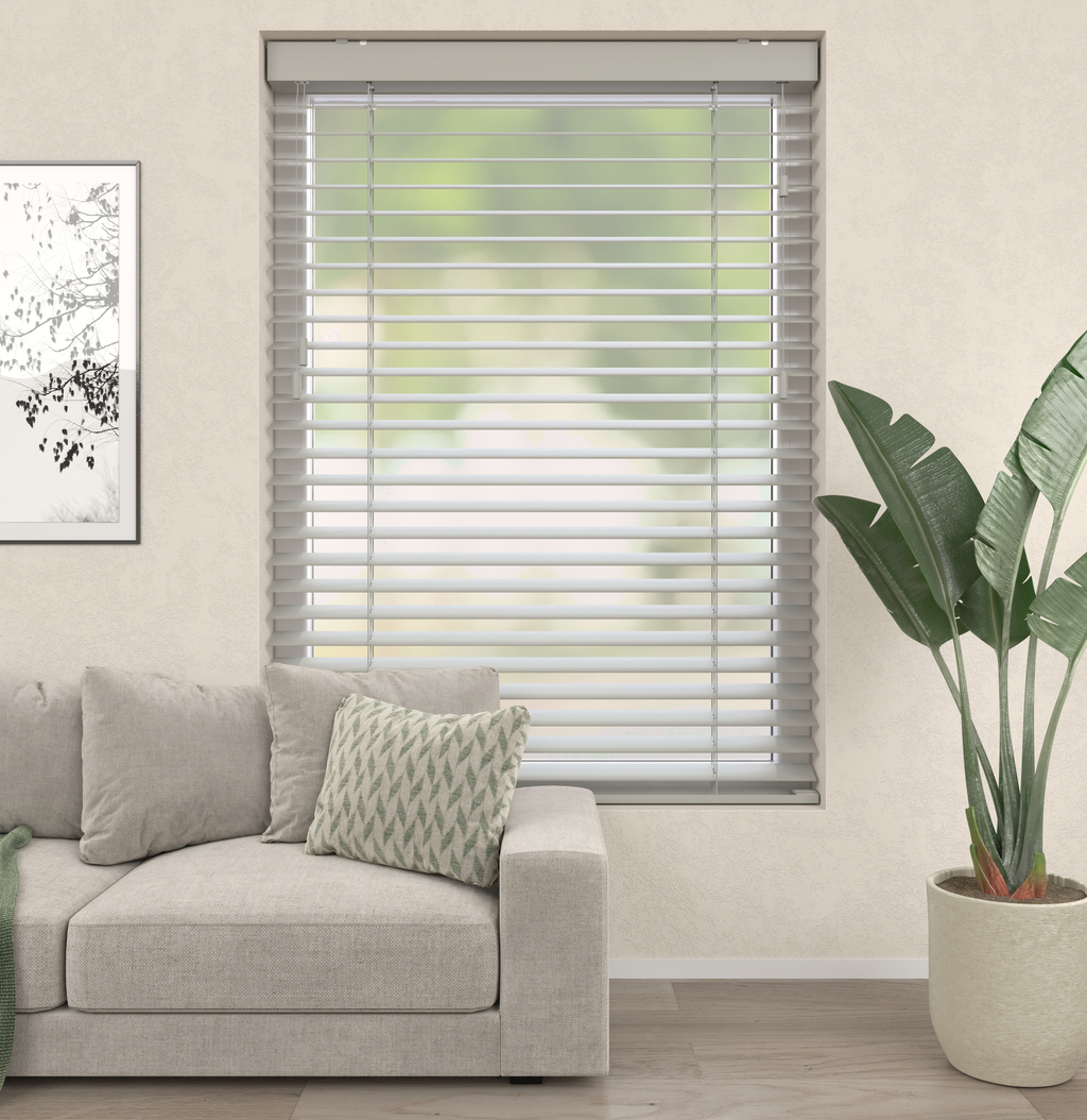 Houten Jaloezie Premium Grijs Afbeelding 1