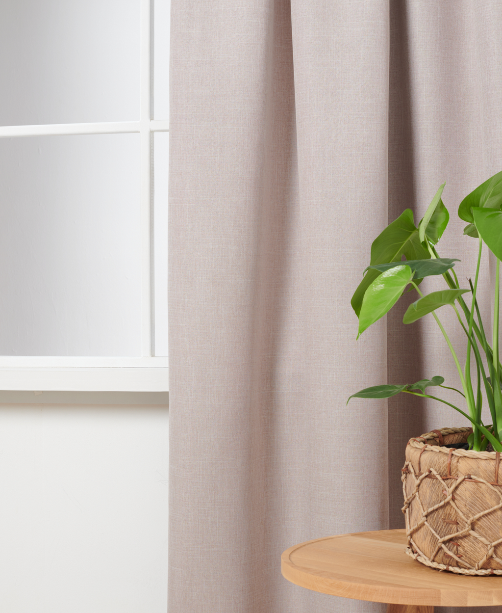 Gordijn Robin Linnenlook Oud Roze 1509 Afbeelding 2