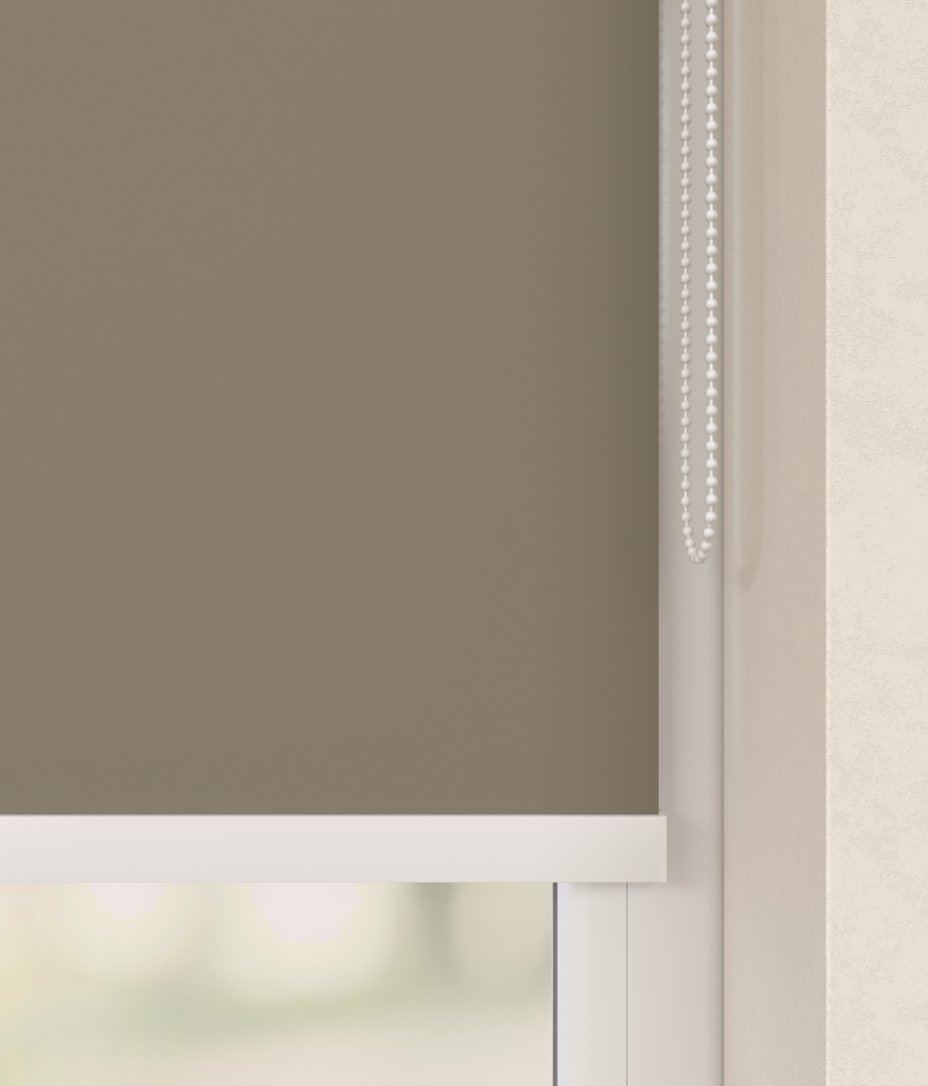 Elektrisch Rolgordijn Rome Verduister Taupe 5311