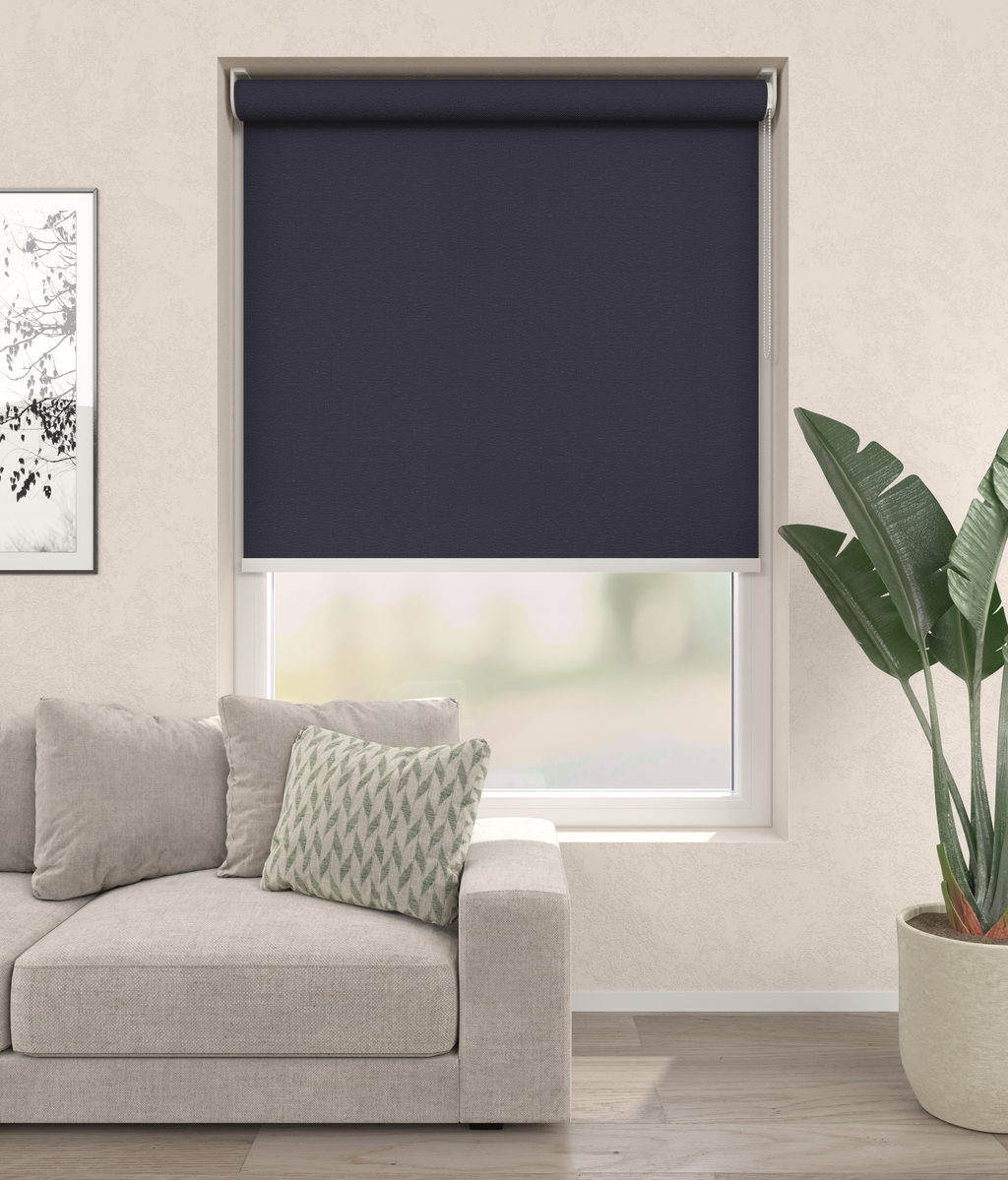 Elektrisch Rolgordijn Rome Blauw 1000 Afbeelding 1
