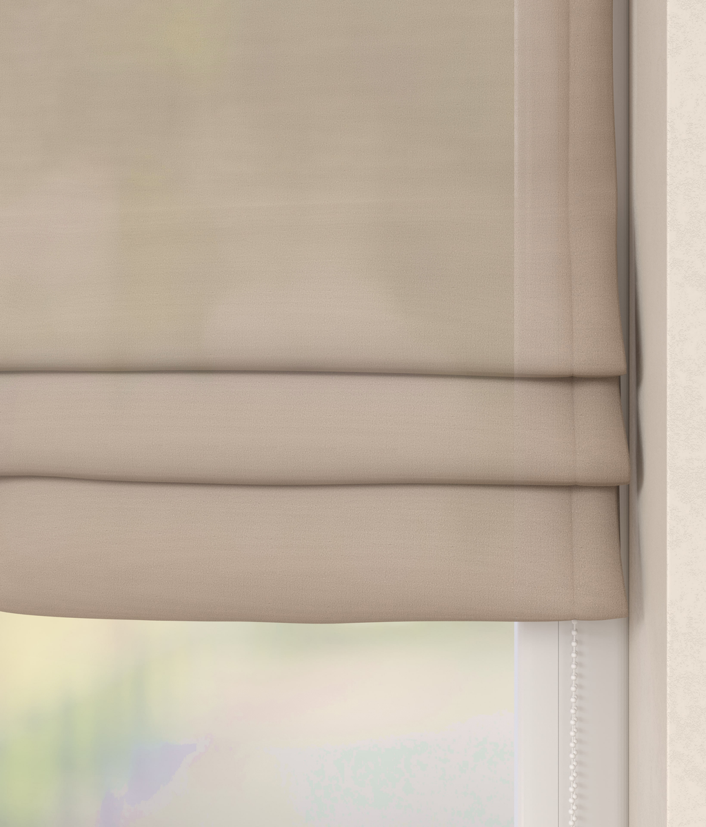 Vouwgordijn Batist Zand Afbeelding 2