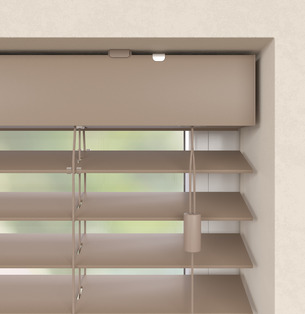 Houten Jaloezie Premium Taupe Afbeelding 2