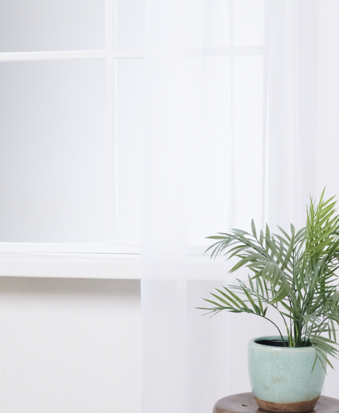 Vitrage Franse Voile Wit Afbeelding 1