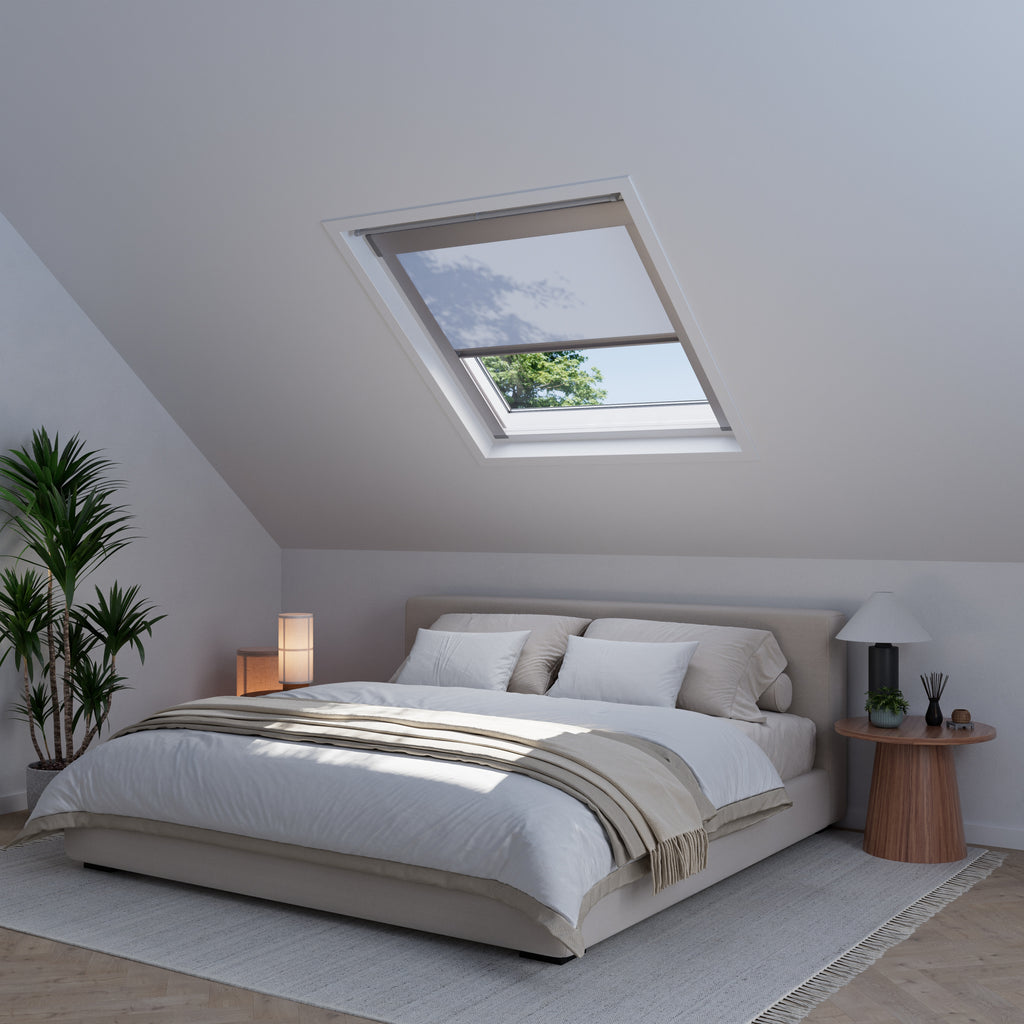 Dakraam rolgordijn Licht Blauw 920 free sample