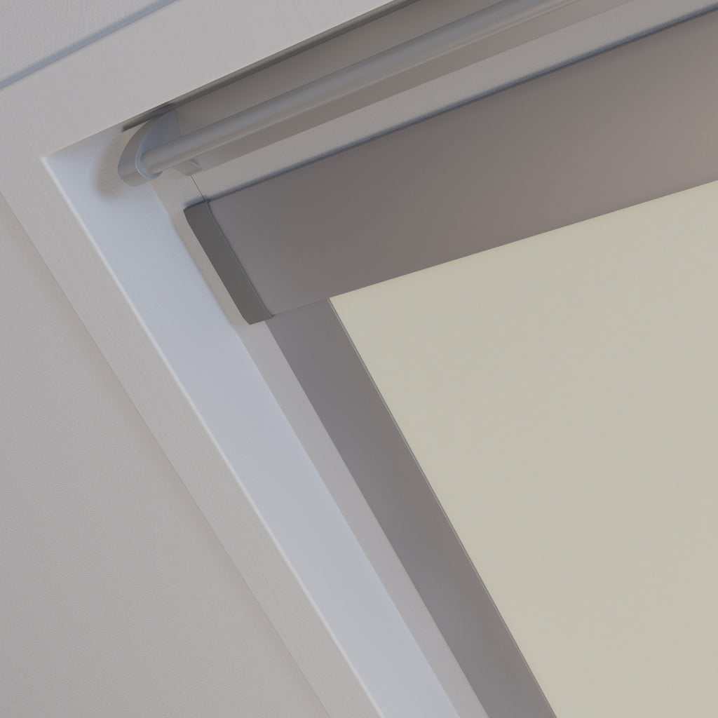 Dakraam rolgordijn Verduister Licht Beige 2921 free sample