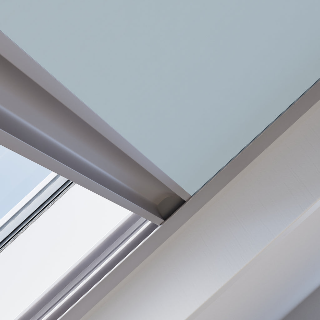Dakraam rolgordijn Verduister Licht Blauw 5920