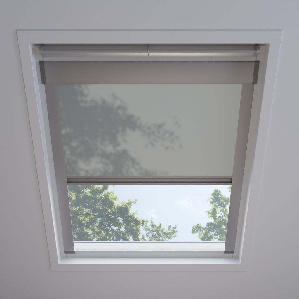 Dakraam rolgordijn Licht Grijs 600 free sample