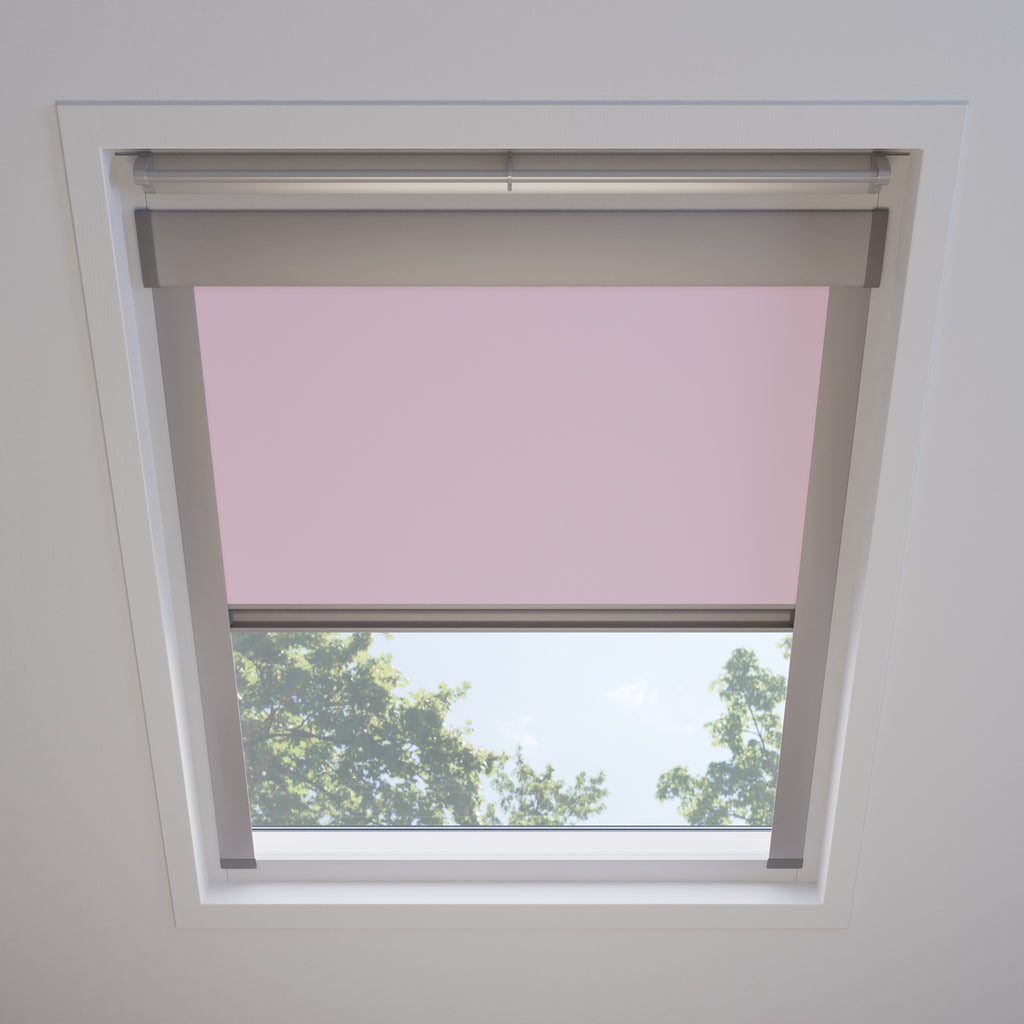 Dakraam rolgordijn Verduister Licht Roze 5910 free sample