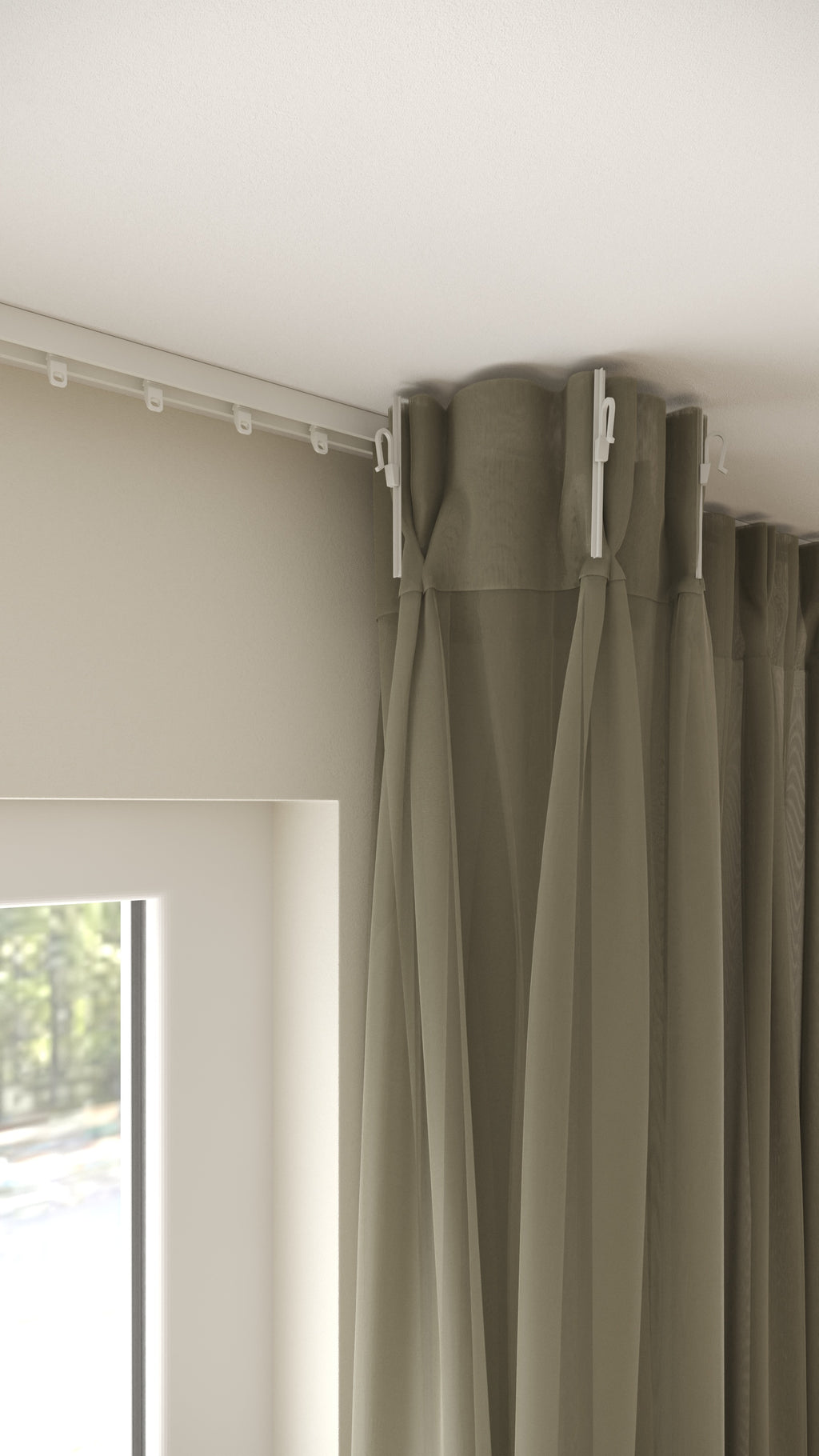 Franse Voile Donkerzand