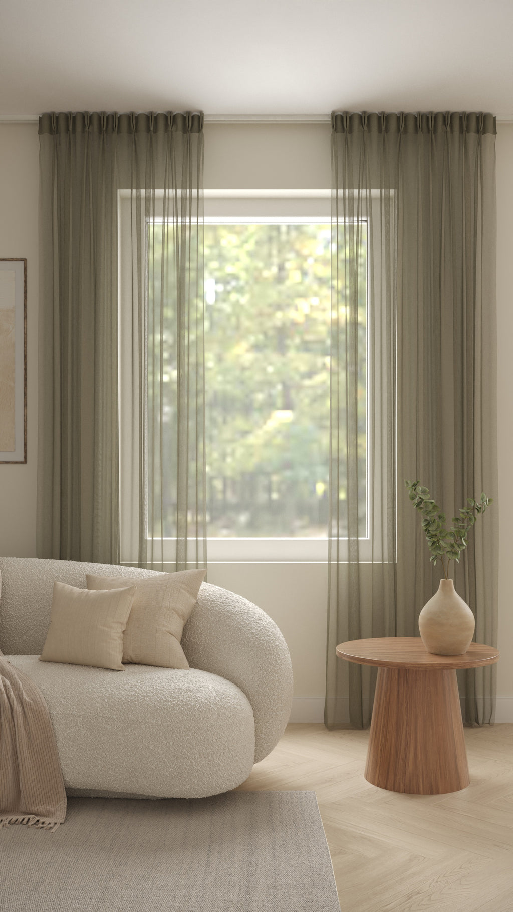 Franse Voile Donkerzand