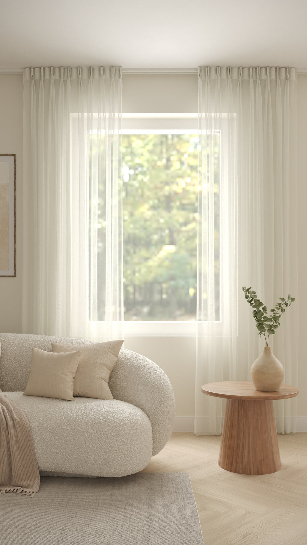 Franse Voile Ivoor Extra Hoog