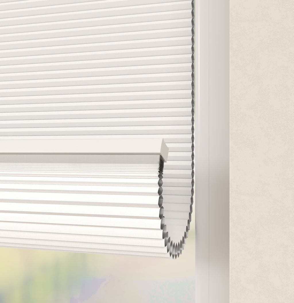 Premium Plissé gordijnen Parijs Wit Verduister 5100