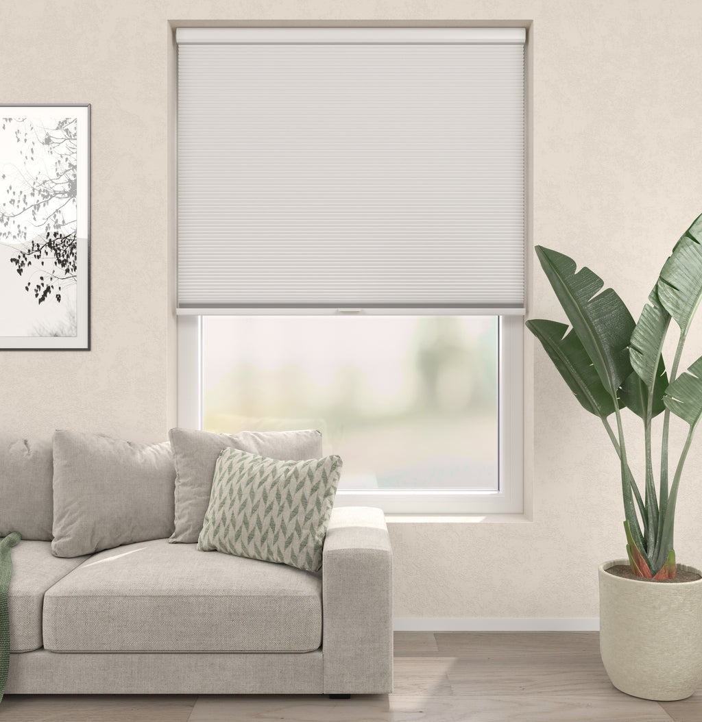 Plissé Gordijn Premium Parijs Wit Verduister 5100 Afbeelding 1