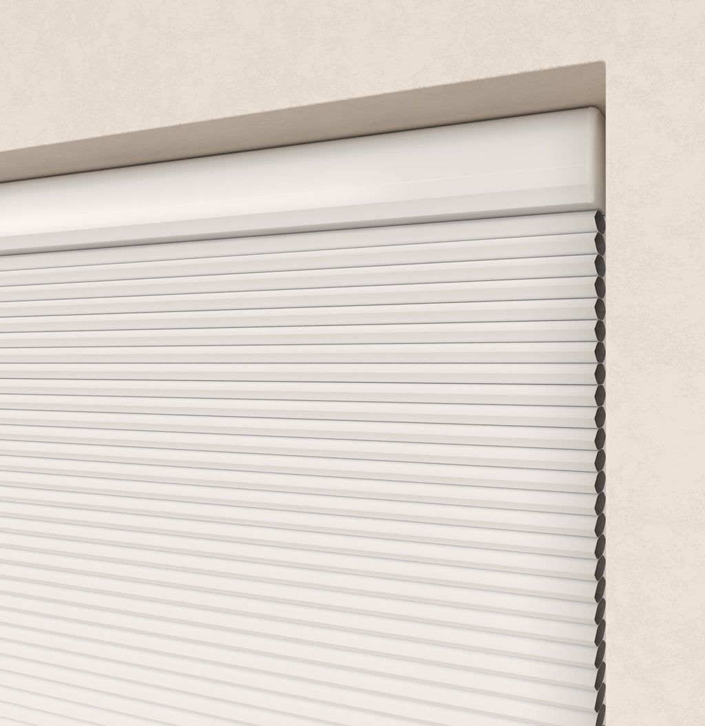 Premium Plissé gordijnen Parijs Wit Verduister 5100