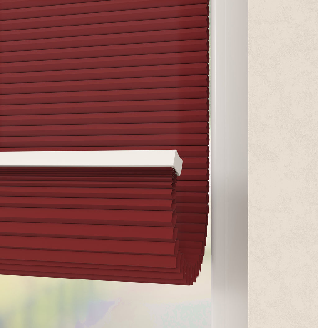 Premium Plissé gordijnen Monaco Rood 06