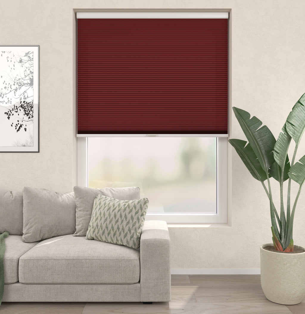 Premium Plissé gordijnen Monaco Rood 06