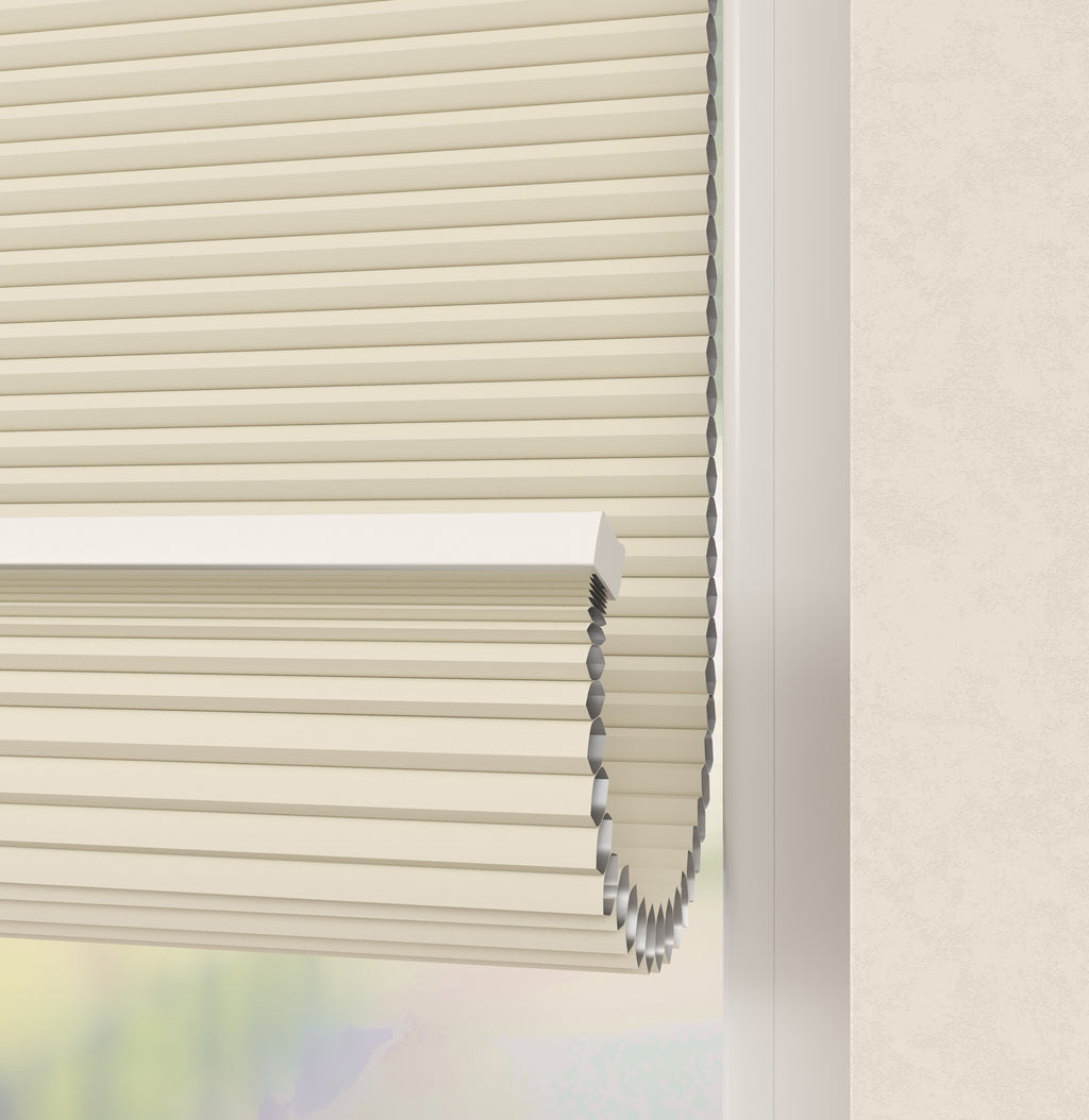 Premium Plissé gordijnen Monaco Ecru Verduister 02