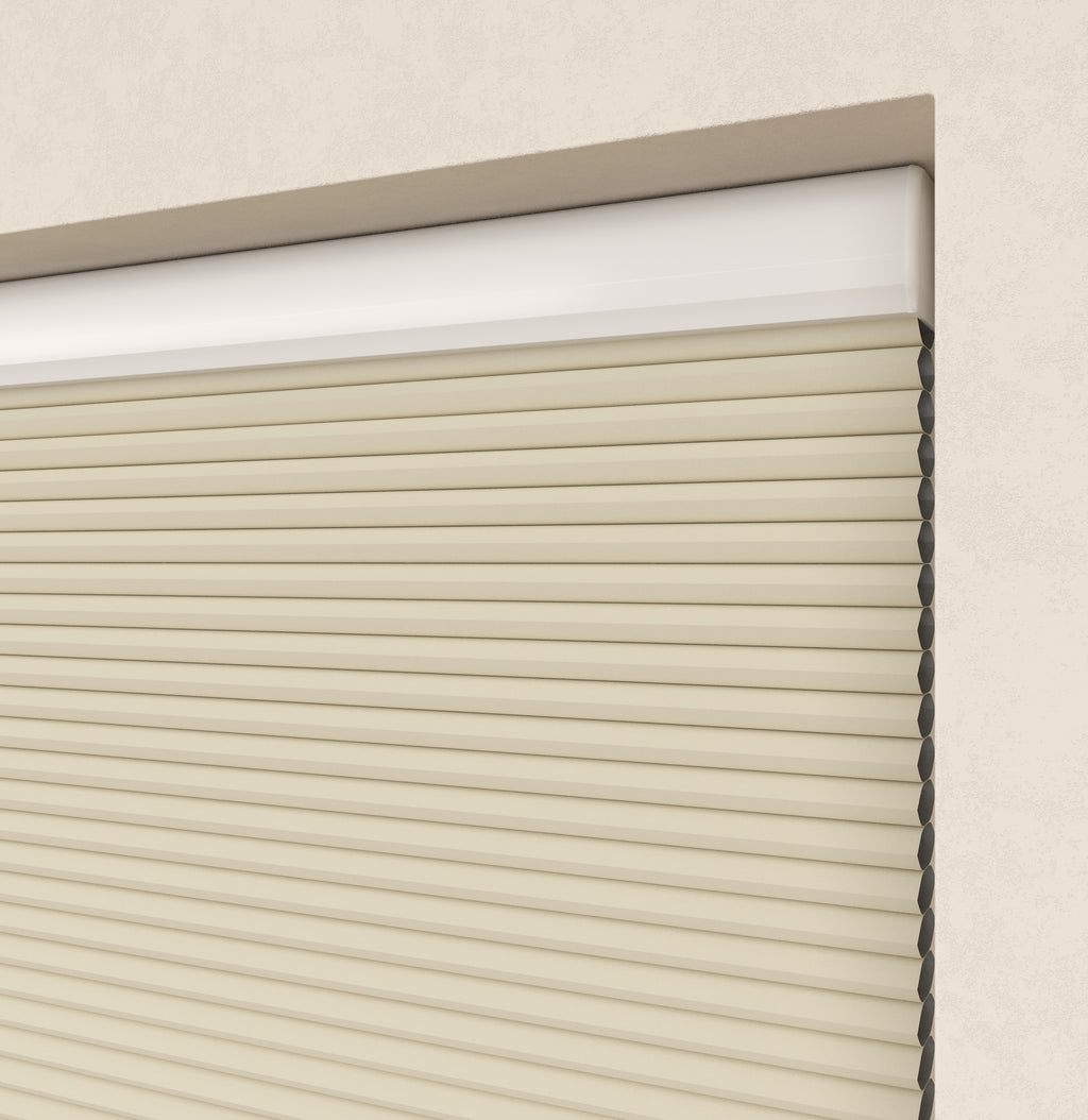 Premium Plissé gordijnen Monaco Ecru Verduister 02