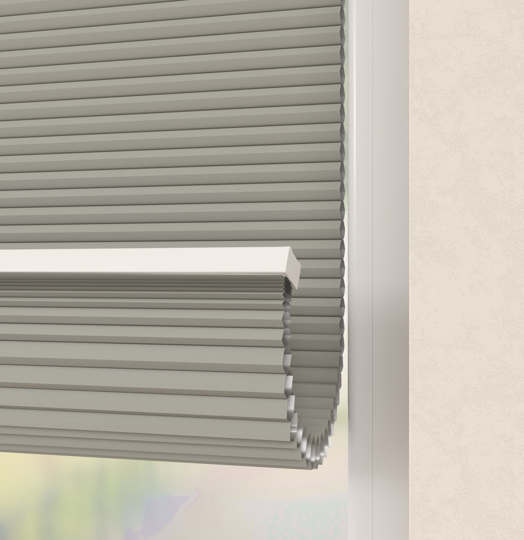 Premium Plissé gordijnen Monaco Lichtgrijs Verduister 10