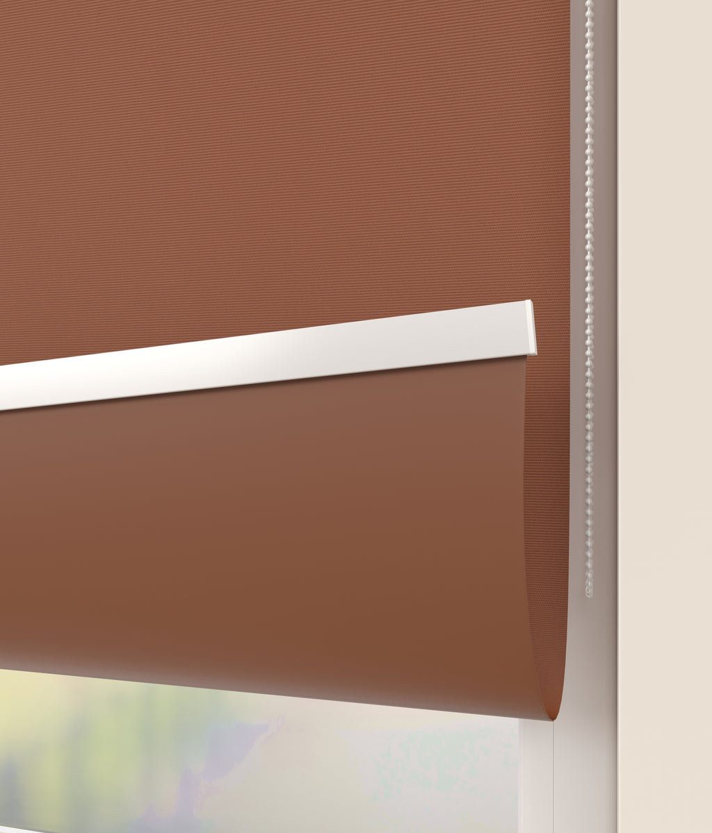 Elektrisch Rolgordijn Rome Verduister Mocha 5824