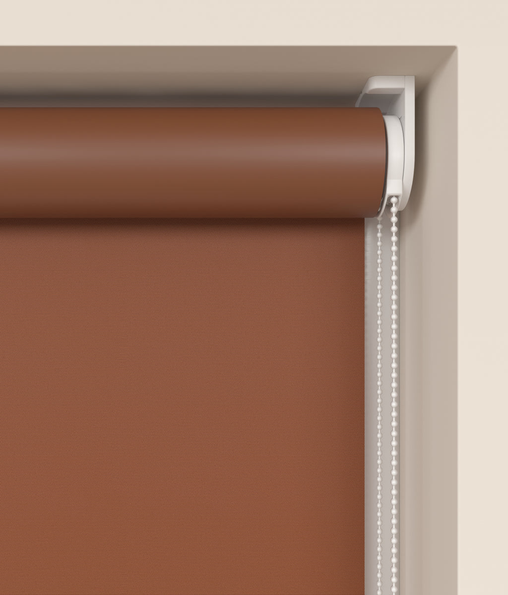 Elektrisch Rolgordijn Rome Verduister Mocha 5824