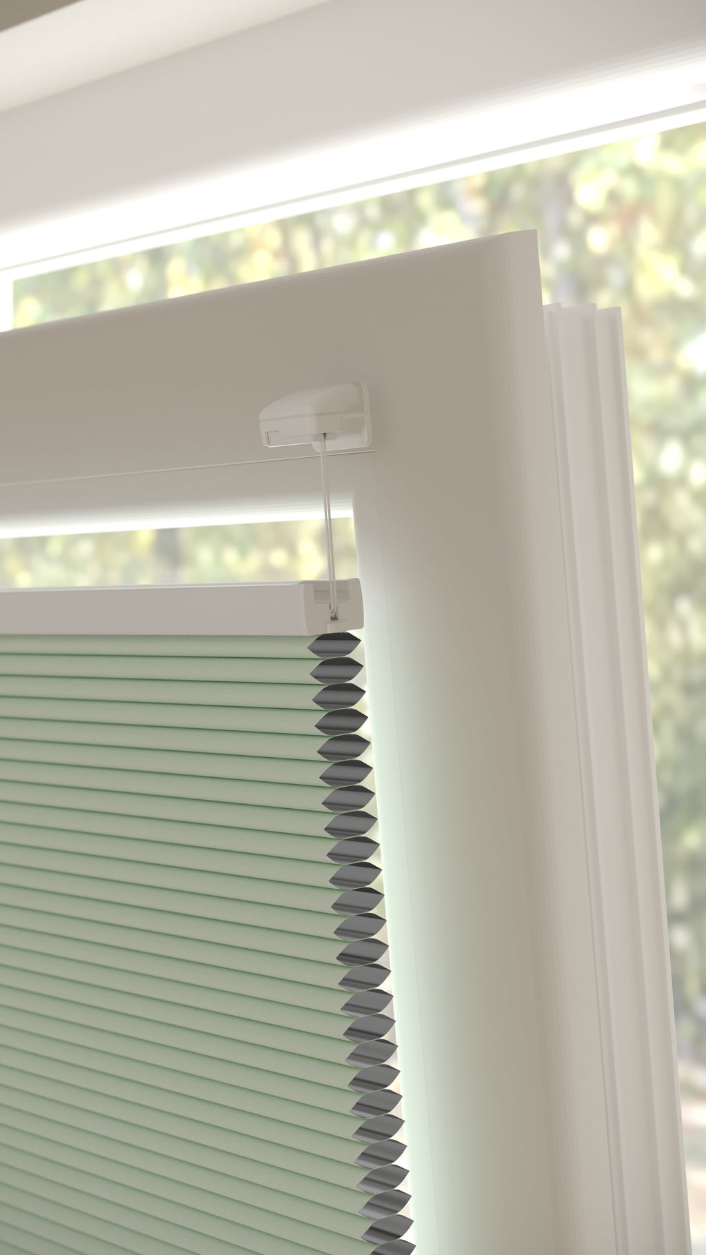 Plissé gordijnen Trend Zachtgroen Verduister 08 - Draai/kiep