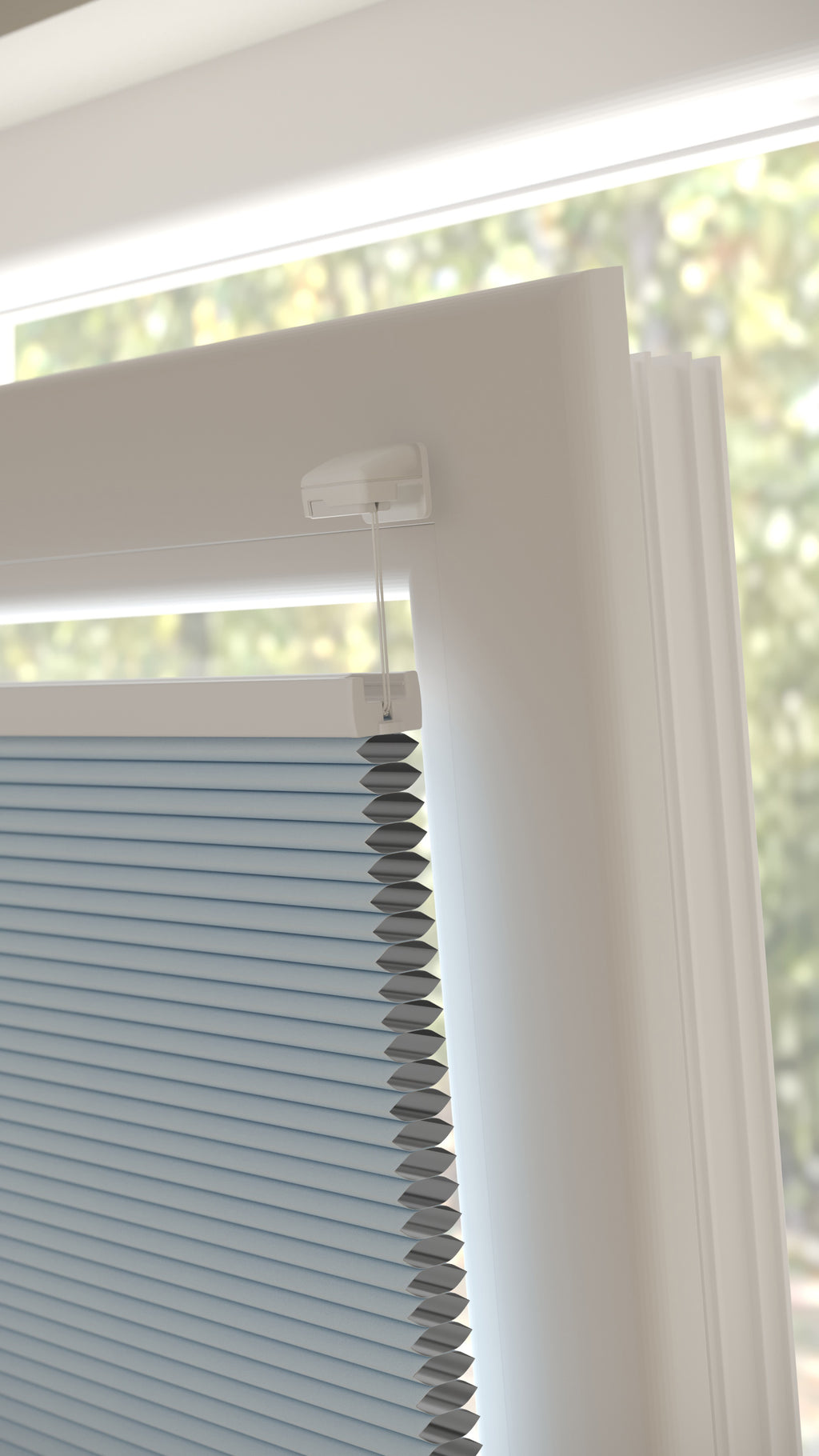 Plissé gordijnen Trend Zachtblauw Verduister 09 - Draai/kiep