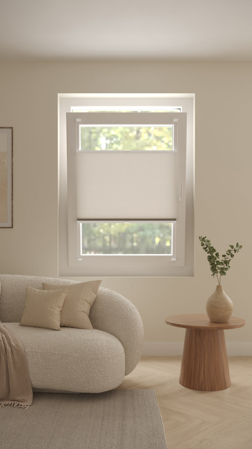 Plissé Gordijn Parijs Lichtbeige 110 Draai Kiep Afbeelding 1