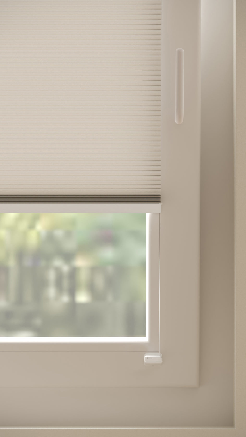 Plissé gordijnen Parijs Lichtbeige 110 - Draai/kiep