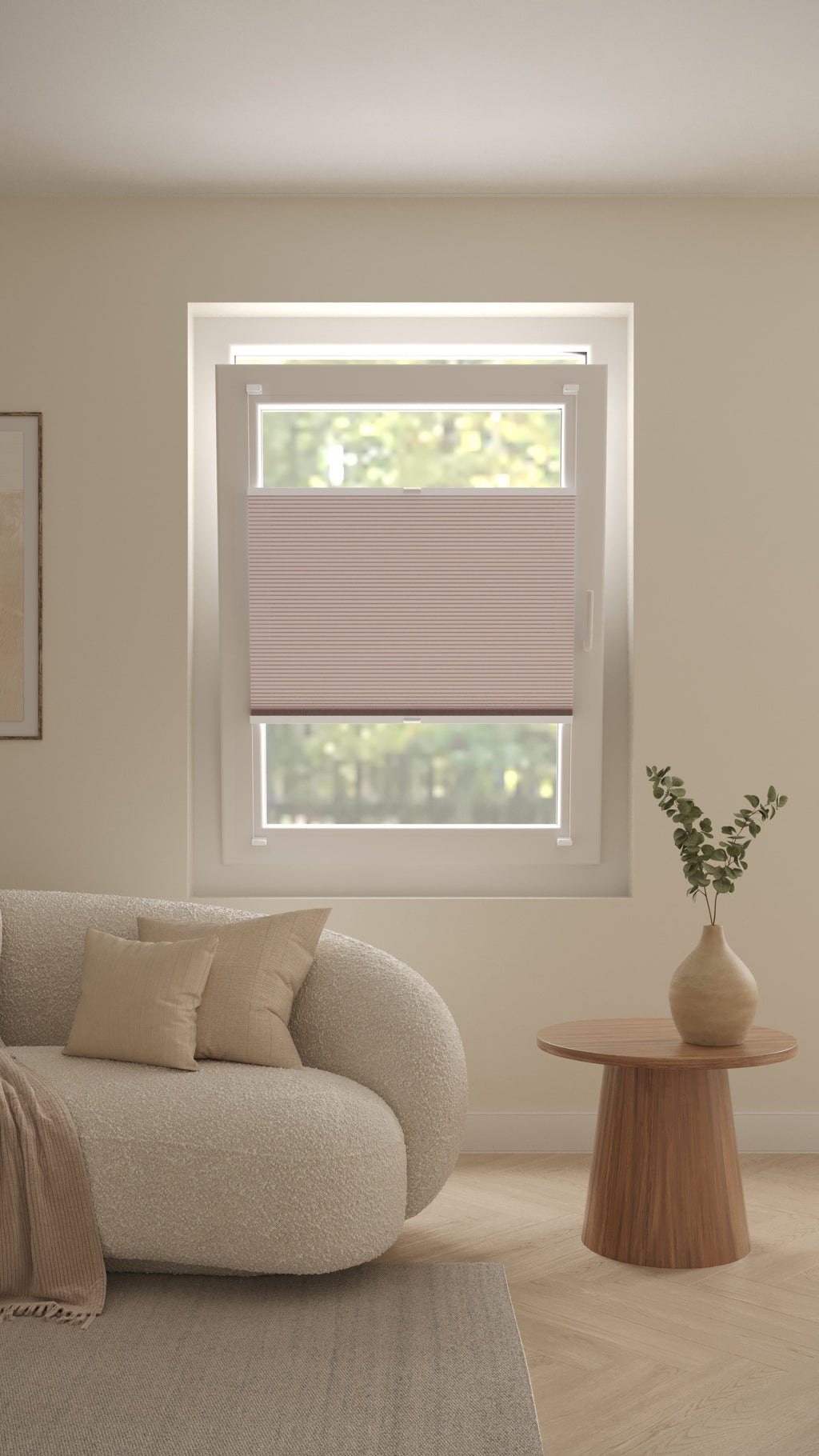 Plissé gordijnen Parijs Oud Roze 741-20 - Draai/kiep