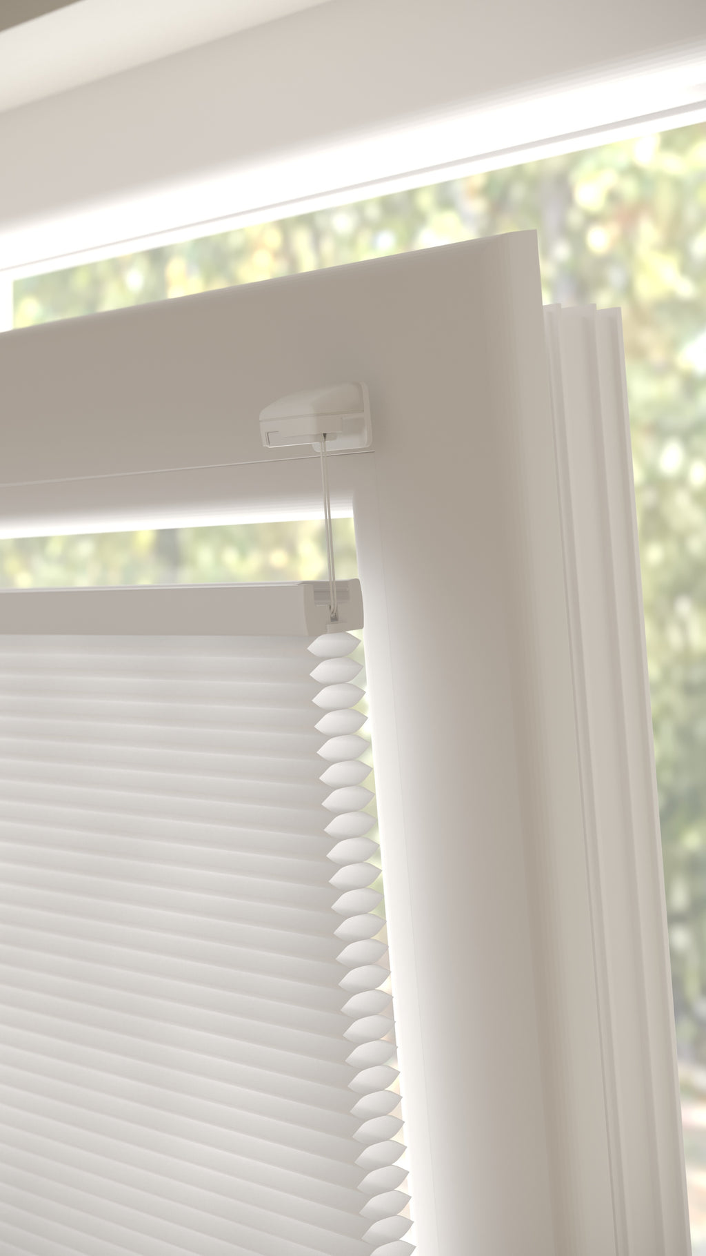 Plissé gordijnen Monaco Wit 01 - Draai/kiep