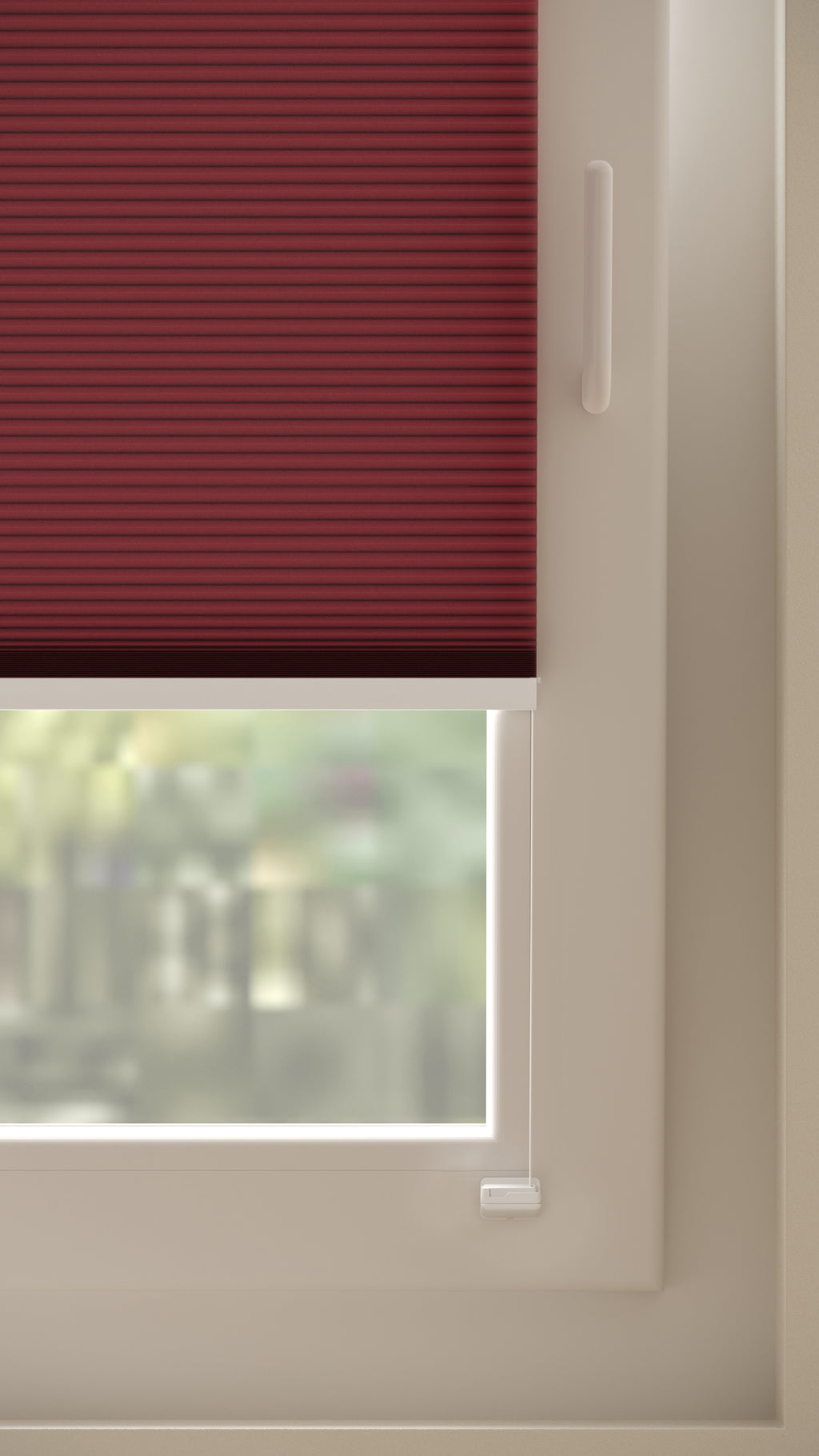 Plissé gordijnen Monaco Rood 06 - Draai/kiep