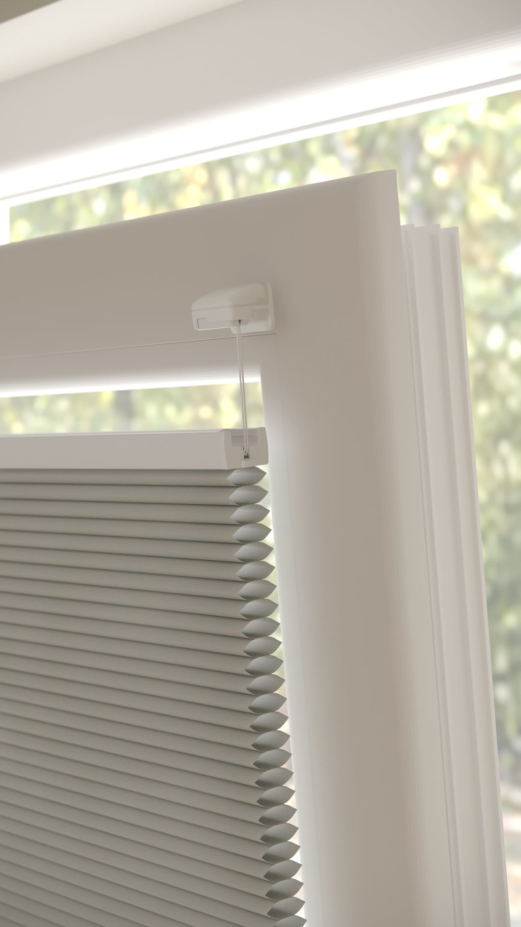 Plissé gordijnen Monaco Lichtgrijs 10 - Draai/kiep