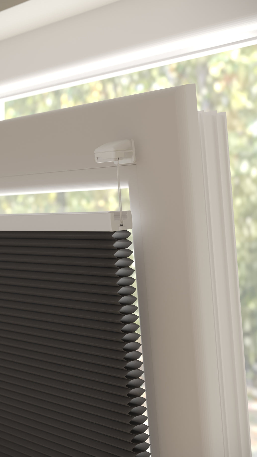 Plissé gordijnen Monaco Antraciet 12 - Draai/kiep