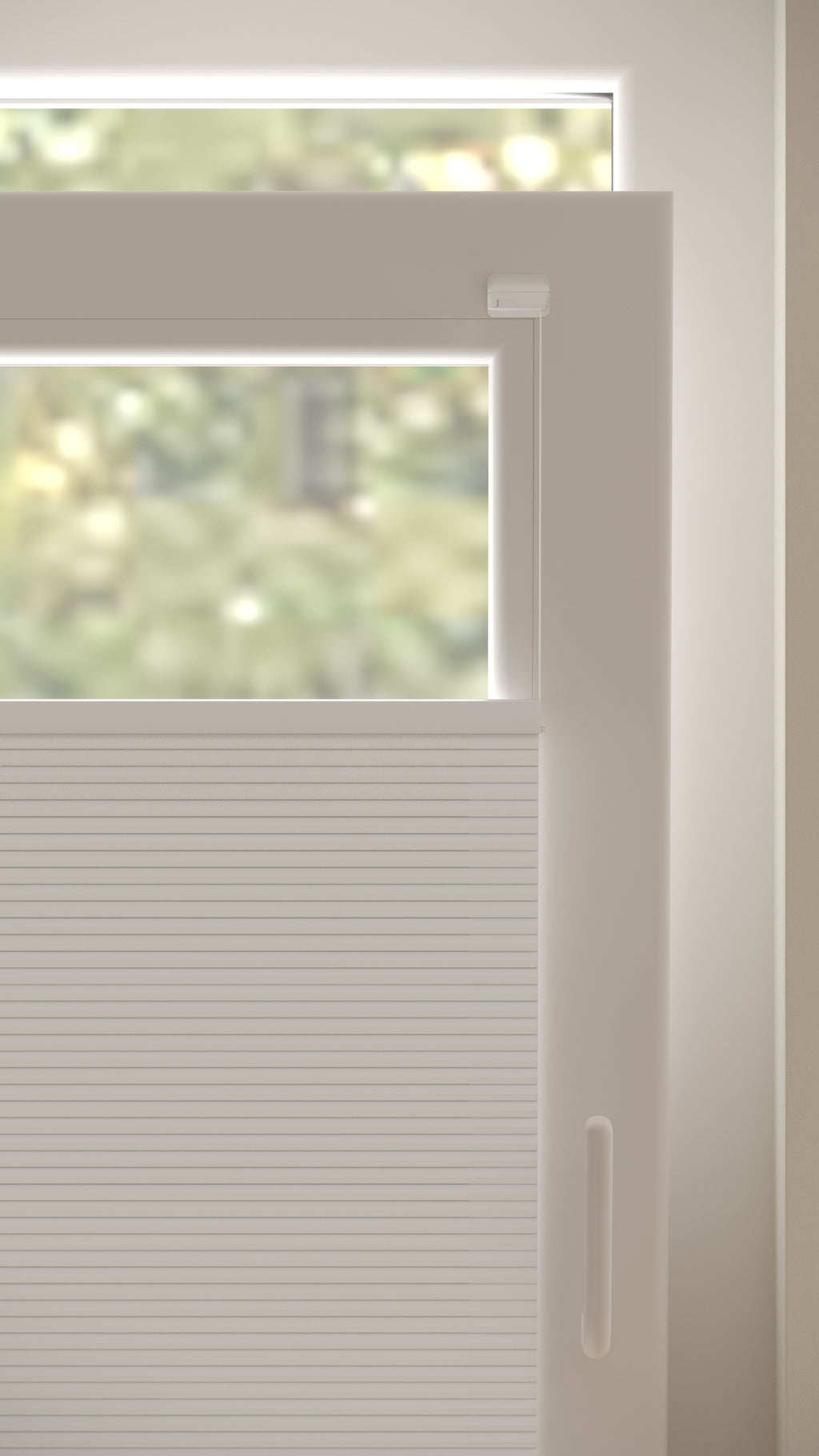 Plissé Gordijn Monaco Wit Verduister 01 Draai Kiep Afbeelding 2