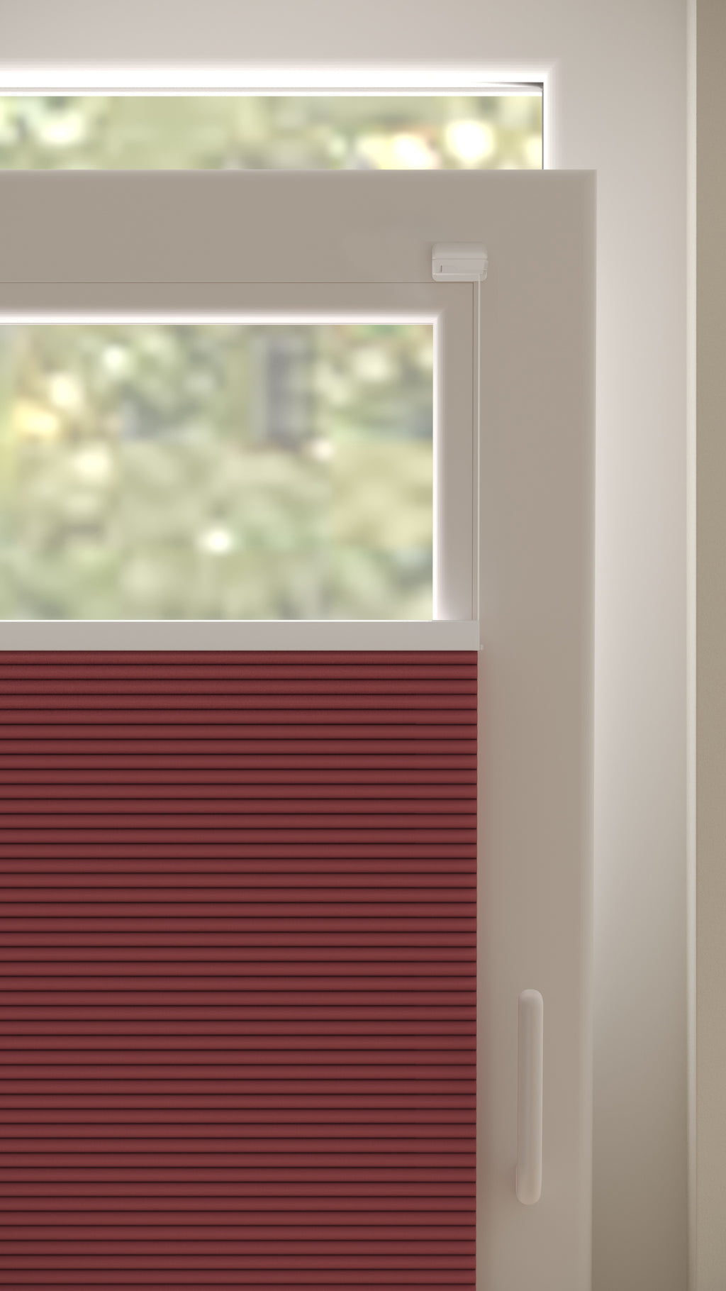 Plissé Gordijn Monaco Rood Verduister 06 Draai Kiep Afbeelding 2