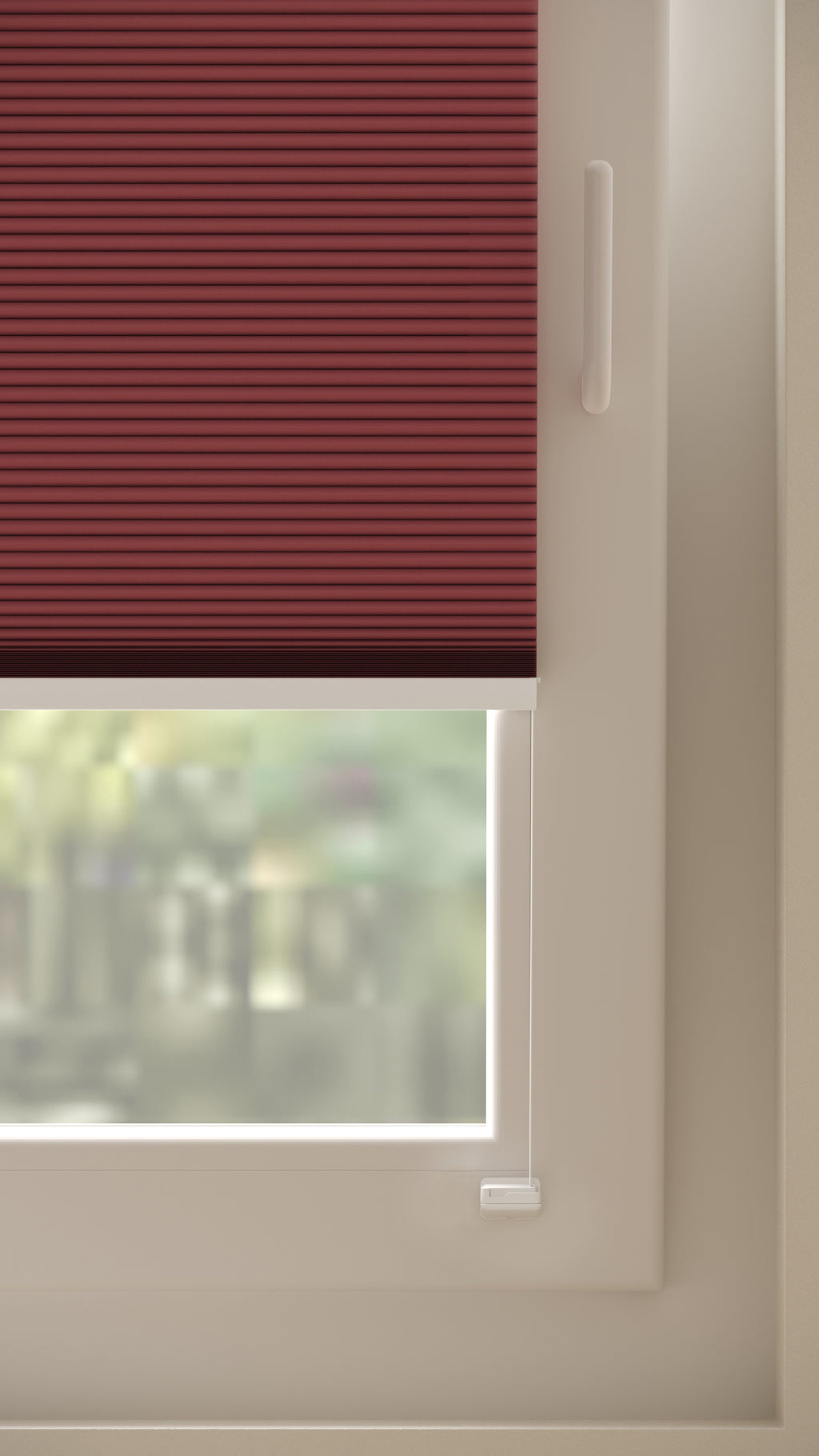 Plissé gordijnen Monaco Rood Verduister 06 - Draai/kiep