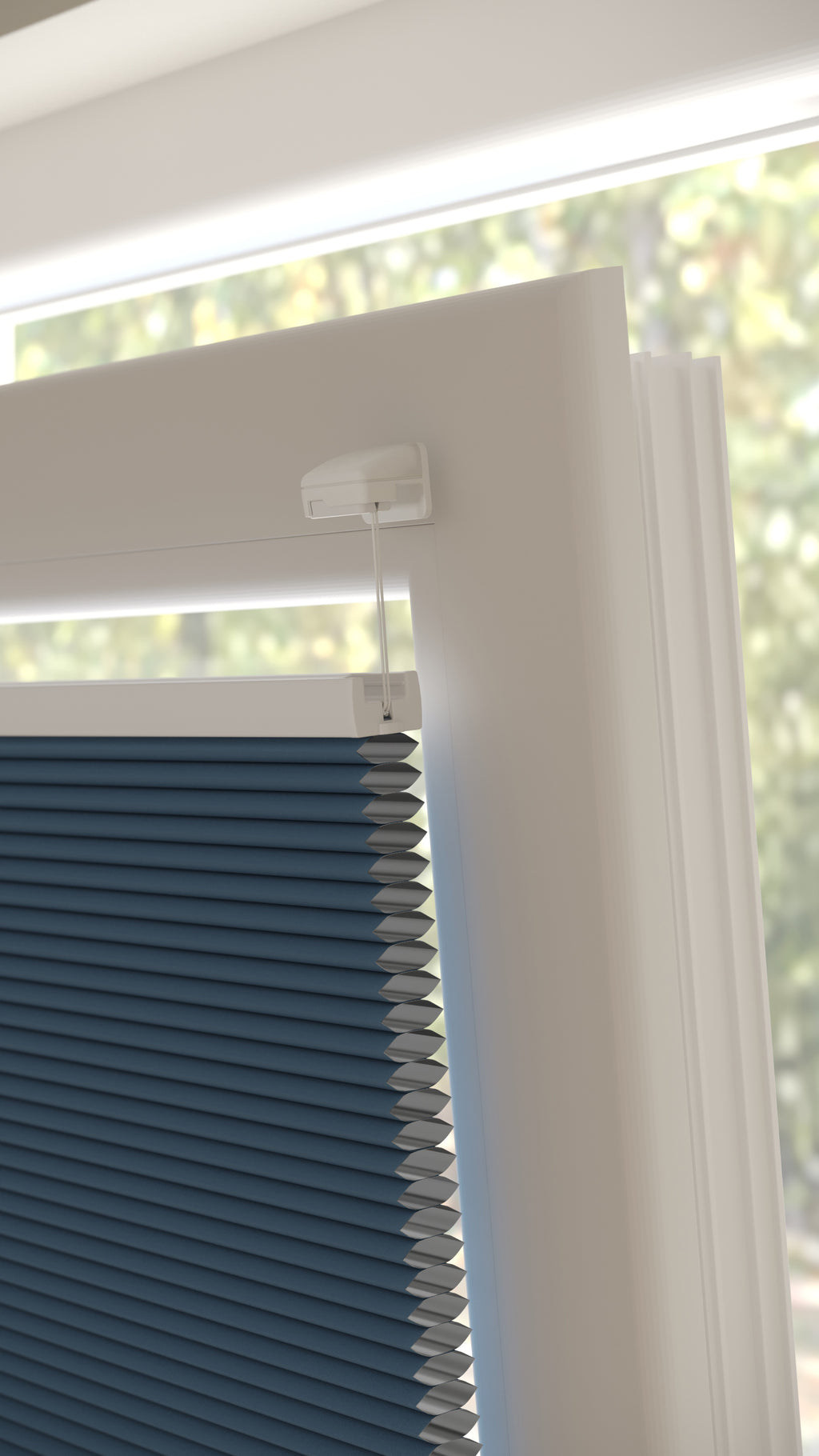 Plissé gordijnen Monaco Blauw Verduister 09 - Draai/kiep