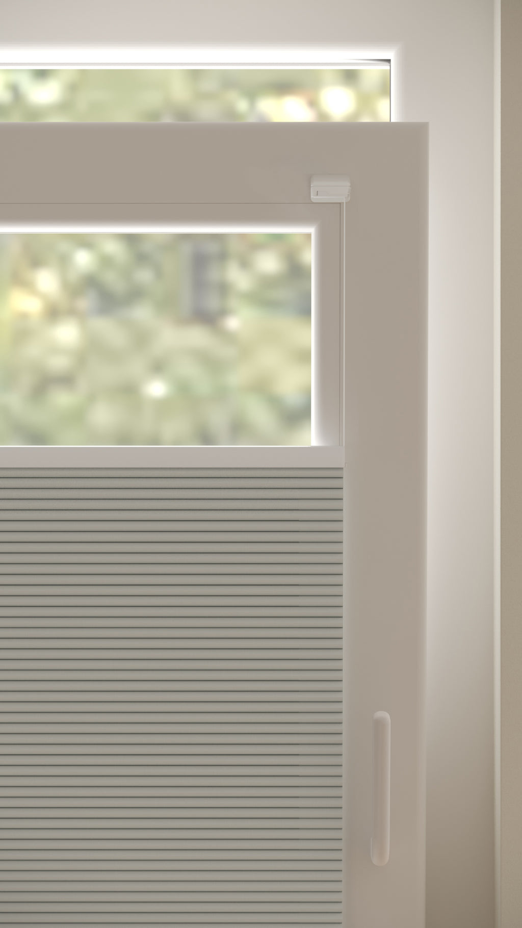 Plissé Gordijn Monaco Lichtgrijs Verduister 10 Draai Kiep Afbeelding 2