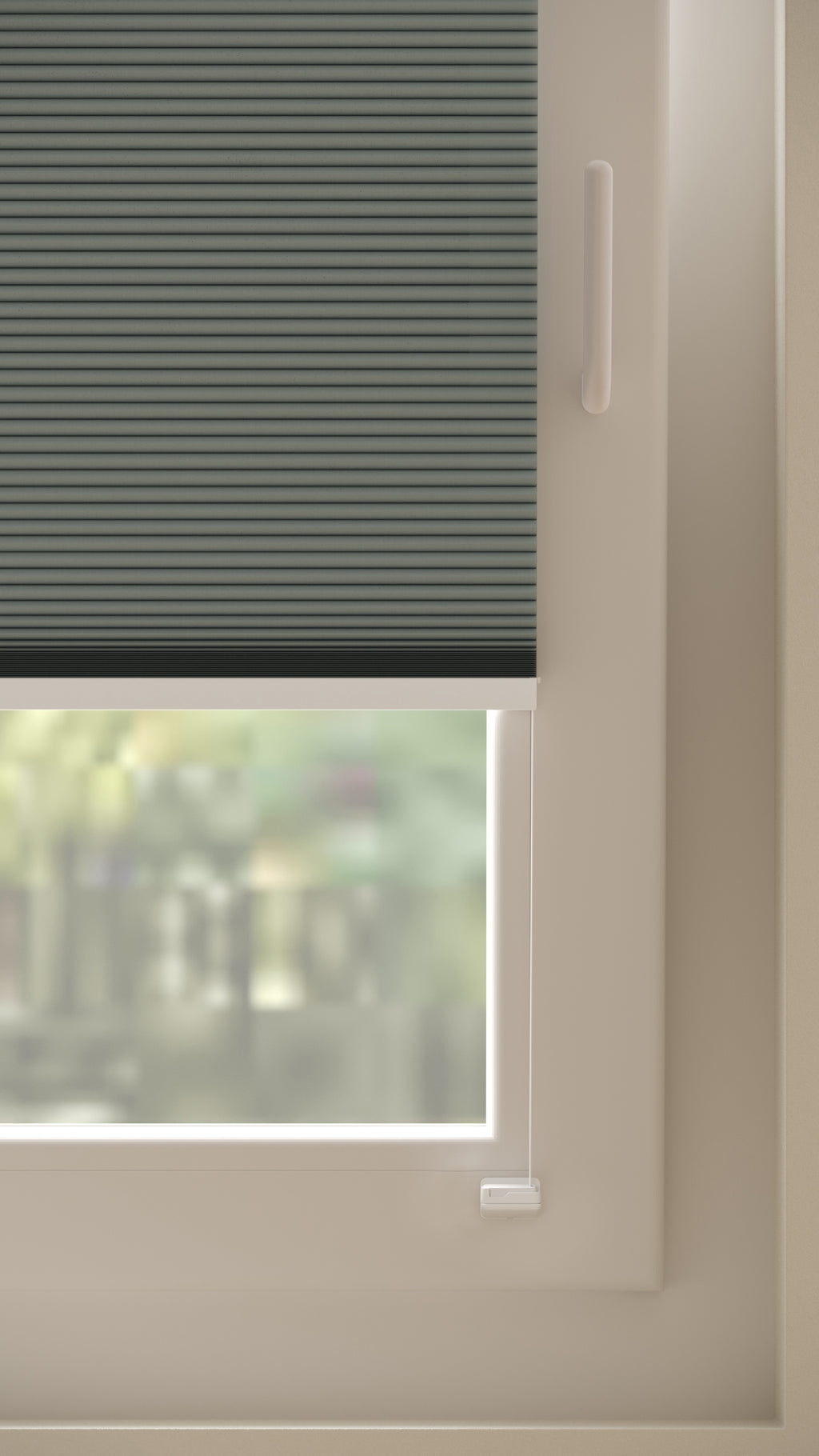 Plissé gordijnen Monaco Grijs Verduister 11 - Draai/kiep