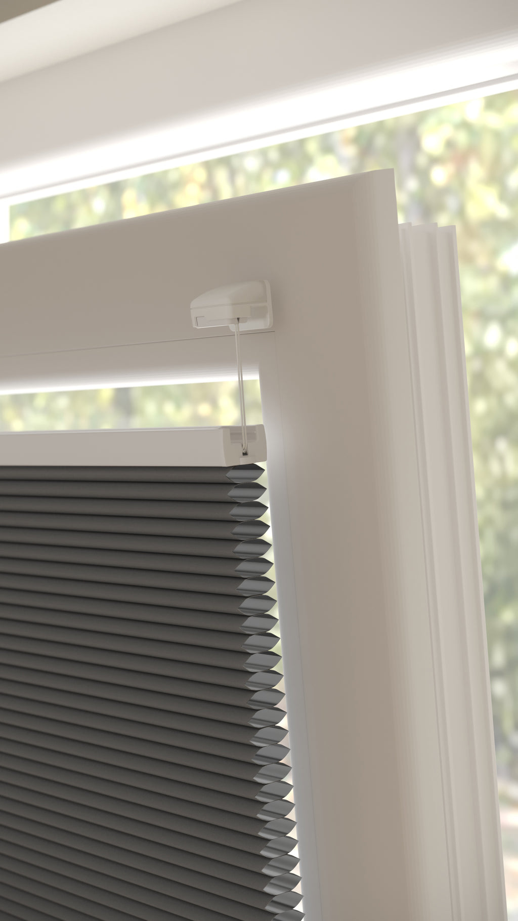 Plissé gordijnen Monaco Antraciet Verduister 12 - Draai/kiep