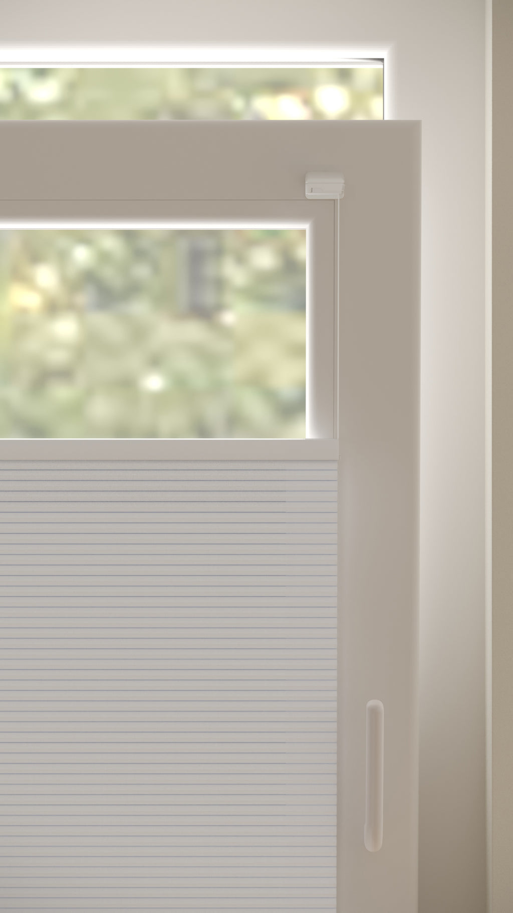 Plissé Gordijn Parijs Wit Verduister 5100 Draai Kiep Afbeelding 2